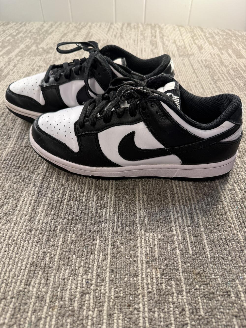 Nike Dunk Low Panda Shoes Womens Size 9 Black White Retro Sneakers DD1503-101